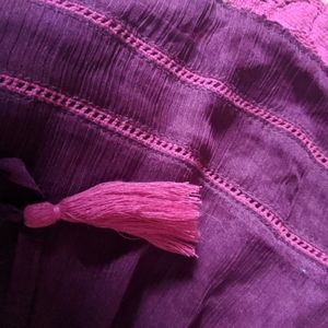 Burgundy and Pink Dress